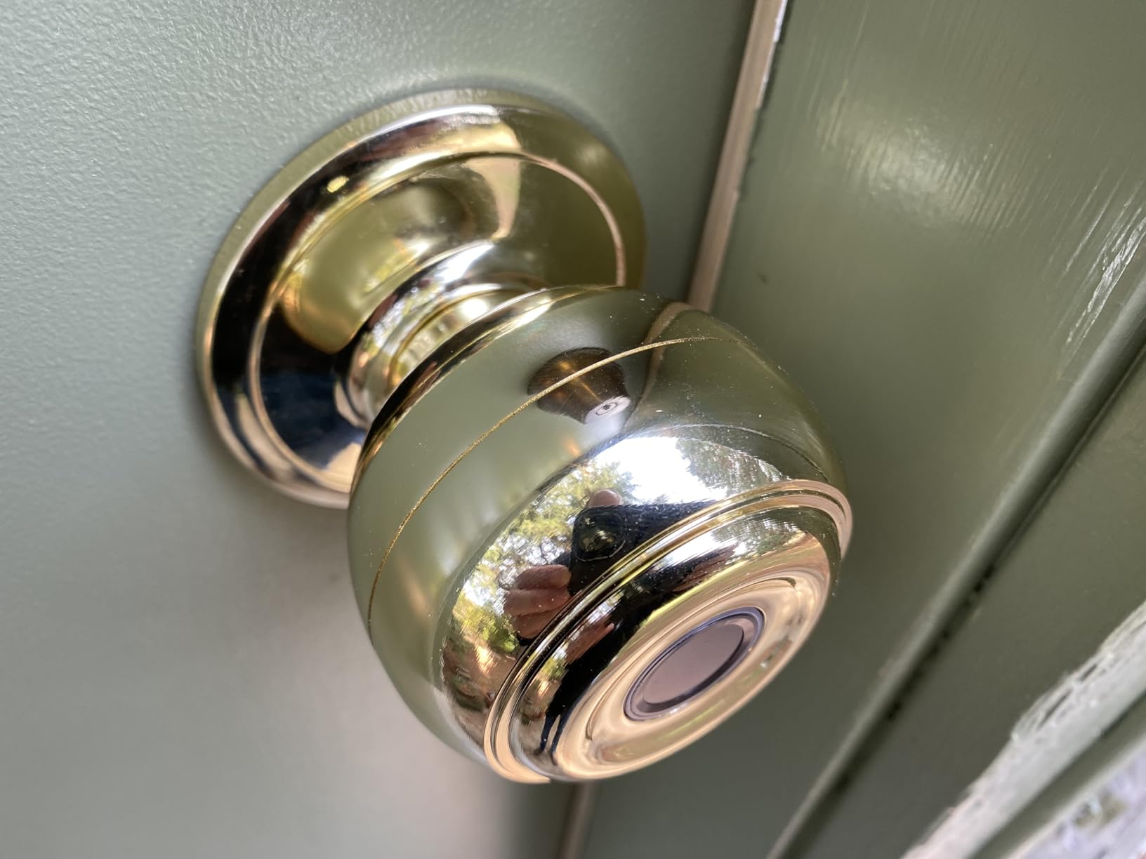 Smart Fingerprint Door Knob with Keypad, Fingerprint Door Lock, Matte Black customer photo 2