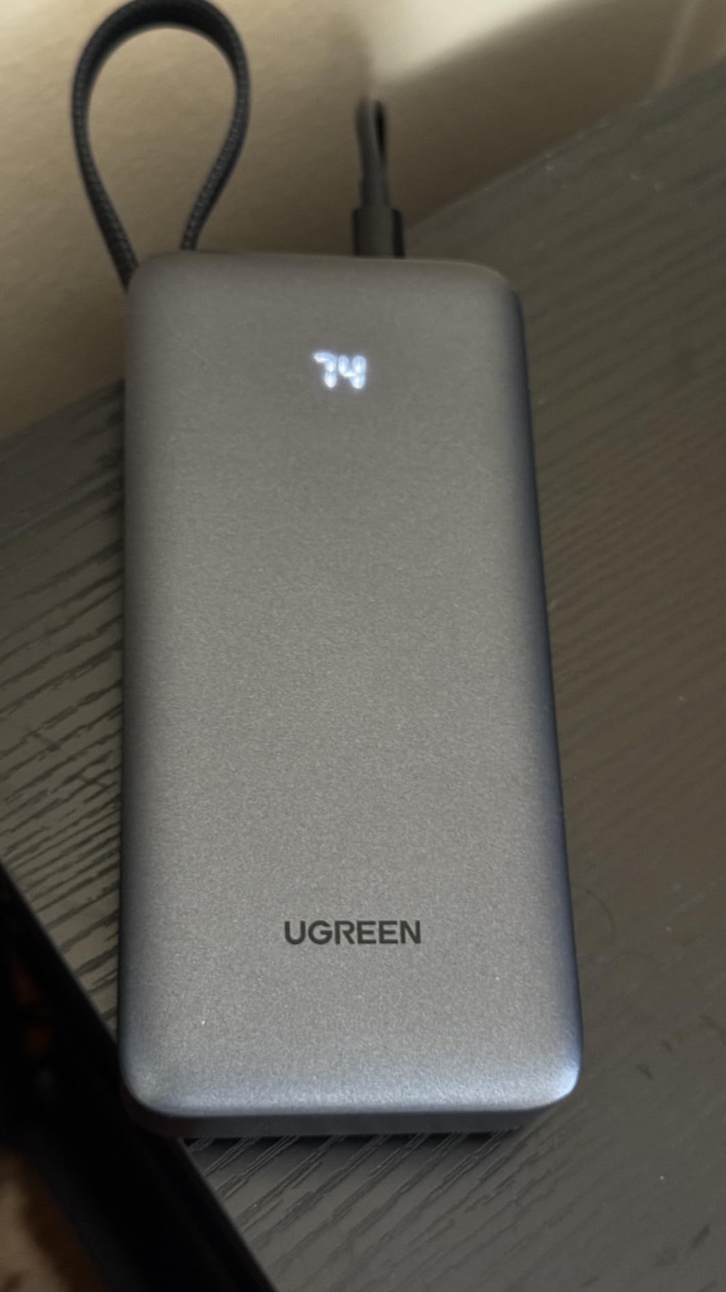 UGREEN Nexode 20000mAh 45W Power Bank, Built-in Cable for iPhone 17 Pro customer photo 2