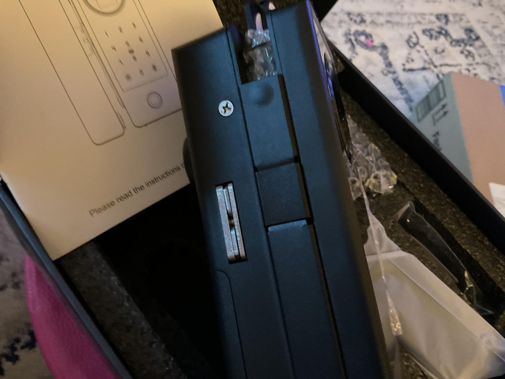Sliding Door Smart Lock Keyless Entry Sliding Door Lock with Fingerprint Code IC Card Keypad Digital Key APP Remote Replacment Slim Thin Frame Biometric Fingerprint Door Locks customer photo 2