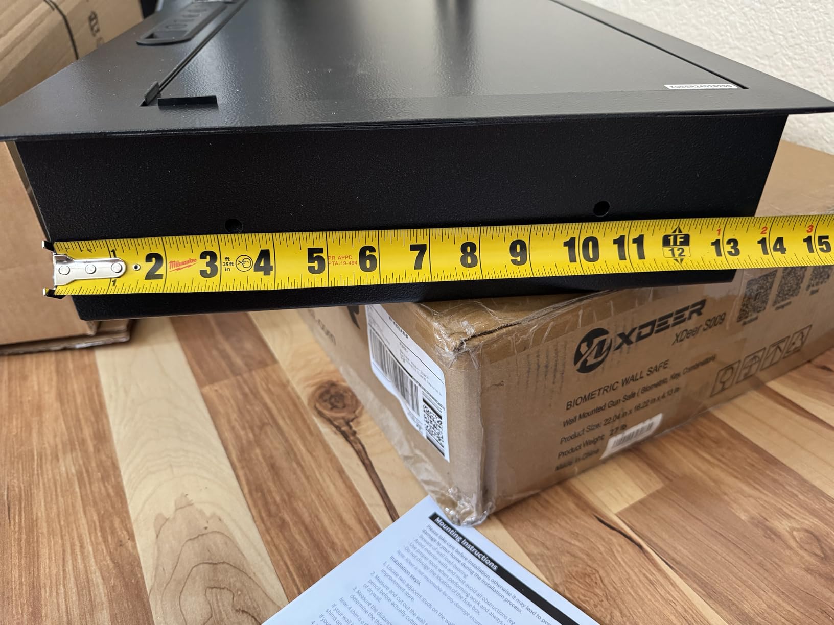 XDeer Biometric Wall Safe Between 16