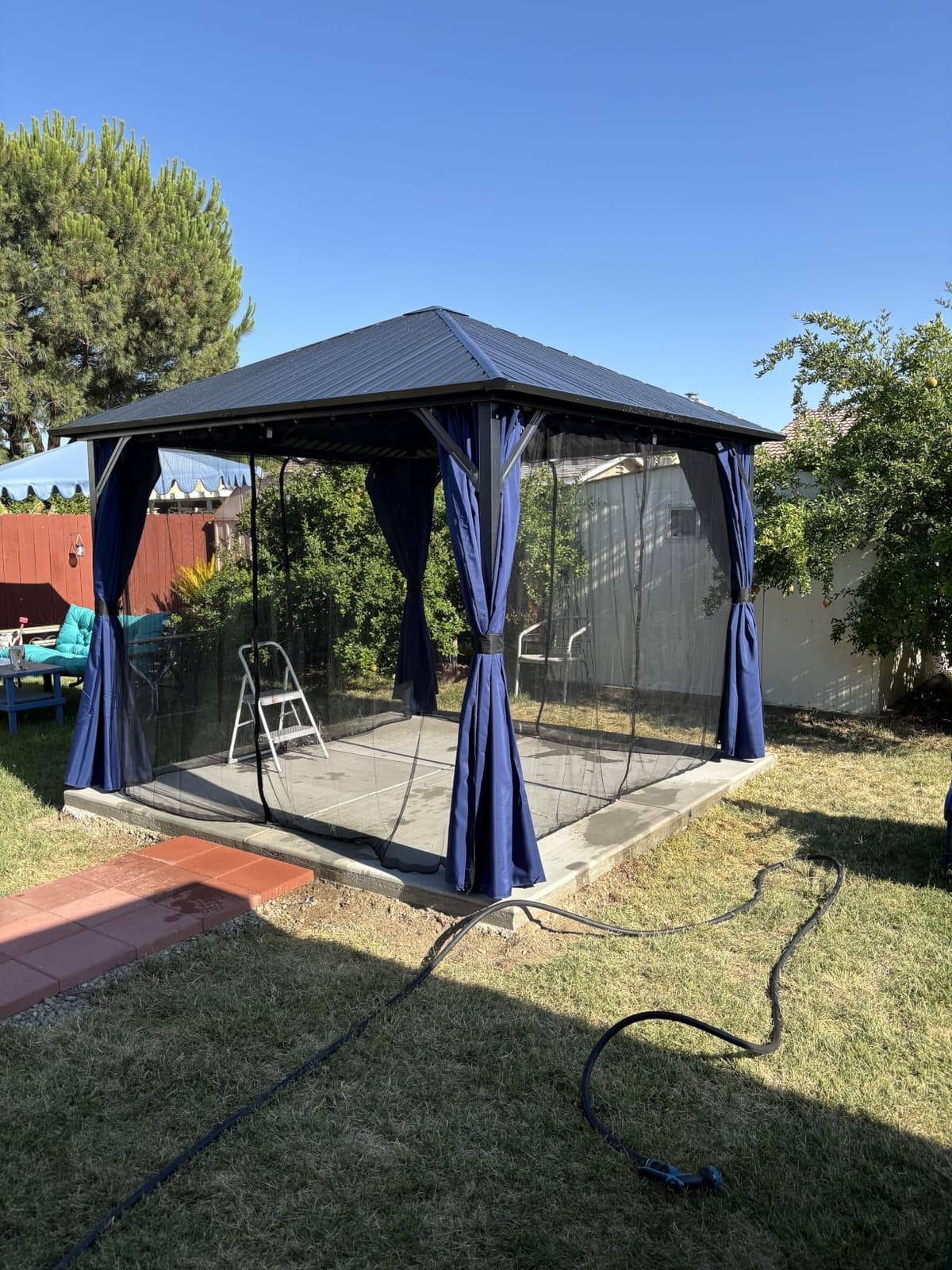UDPATIO 10'x10' Hardtop Gazebo, Outdoor Gazebo Weather-Resistant, Grey customer photo 1