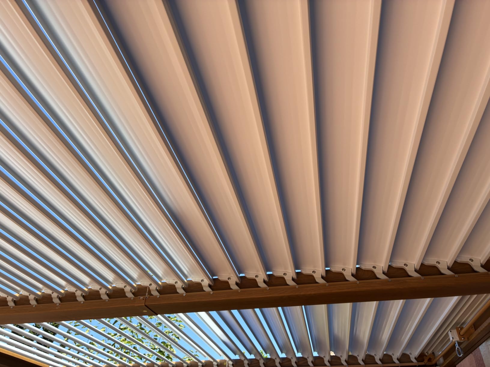 12' x 16' Louvered Pergola, Outdoor Pergola with Adjustable Louvered Roof, Reinforced Aluminum Frame, Integrated Drainage System, for Patio, Deck, Grey customer photo 1