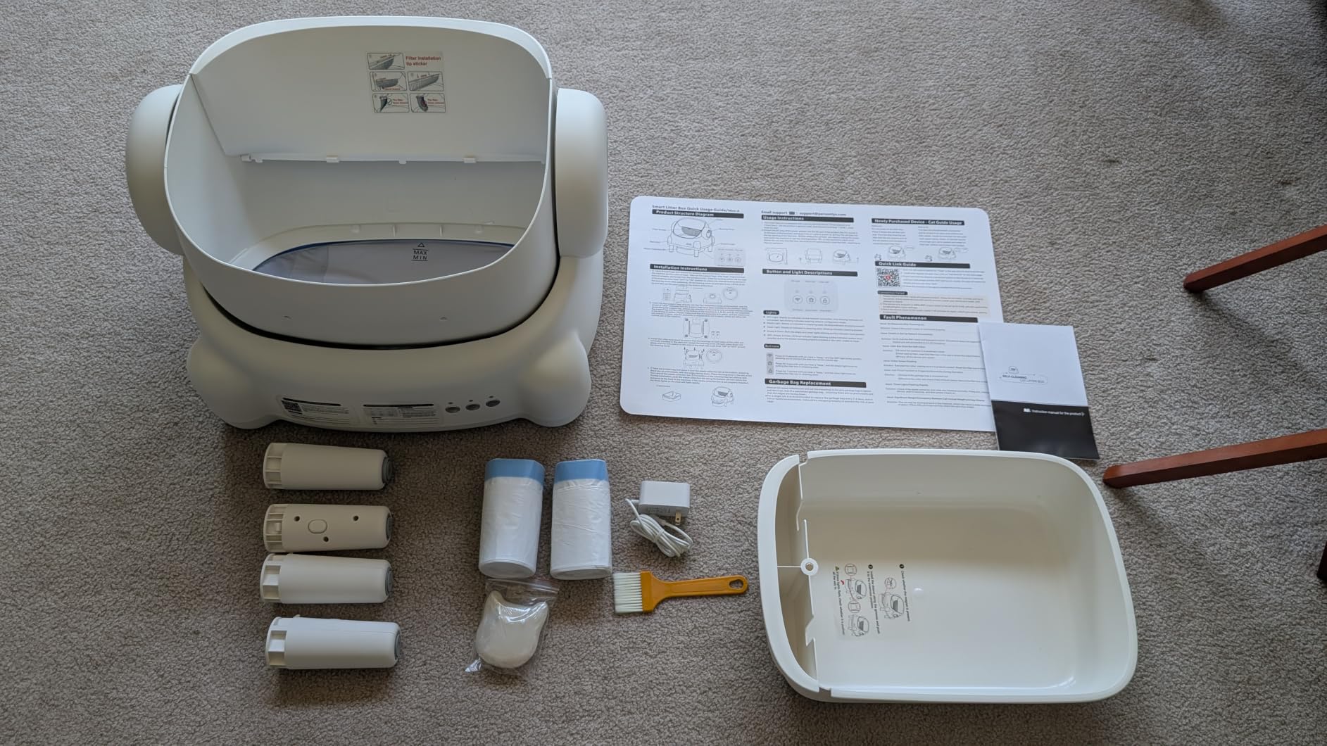 Paruuntys Automatic Litter Box,Safety Sensor,App Control,Open-top Design customer photo 2