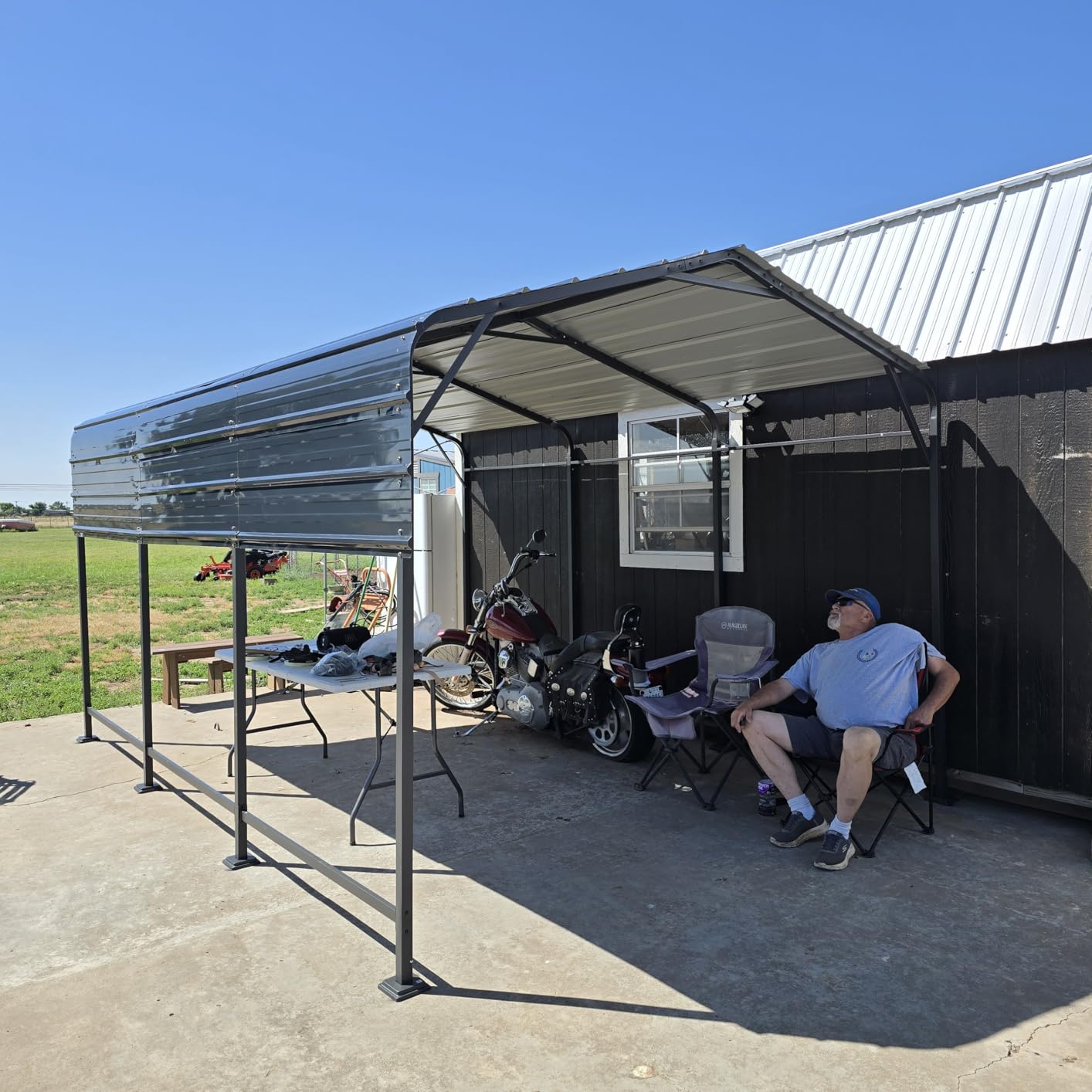 AirWire 14x25x13 FT RV Heavy Duty Metal Carport Canopy customer photo 1