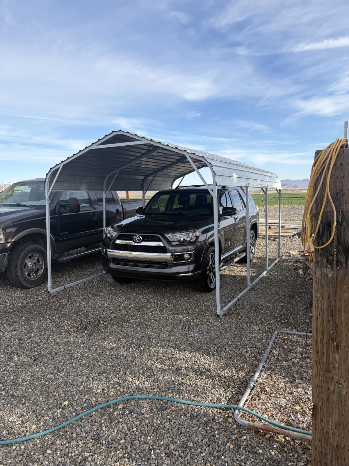 Quictent 14x25x15 FT RV Metal Carport, Heavy Duty Reinforced Steel Shelter with Side Panel, Extra Tall Outdoor Garage Canopy for RV, Boat, Truck and Farm Equipment customer photo 2