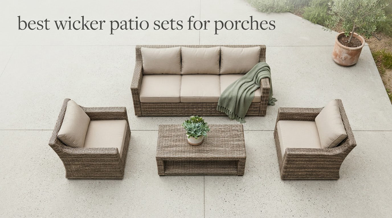 best wicker patio sets for porches