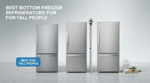 best bottom freezer refrigerators for tall people