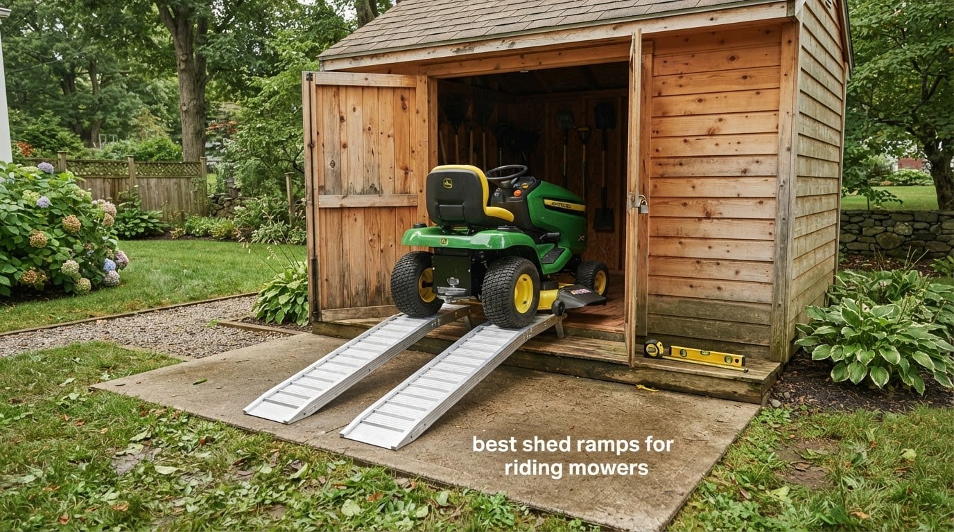 best shed ramps for riding mowers