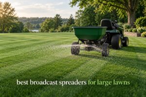 best broadcast spreaders for large lawns