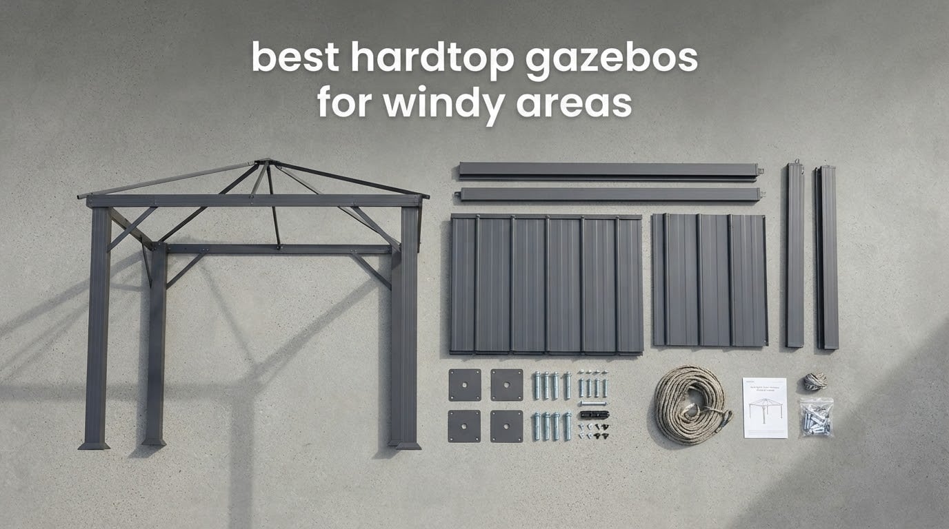 best hardtop gazebos for windy areas