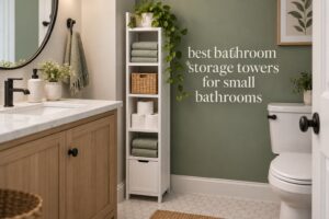 best bathroom storage towers for small bathrooms