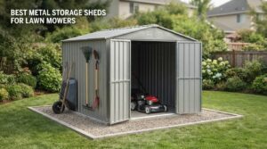 best metal storage sheds for lawn mowers