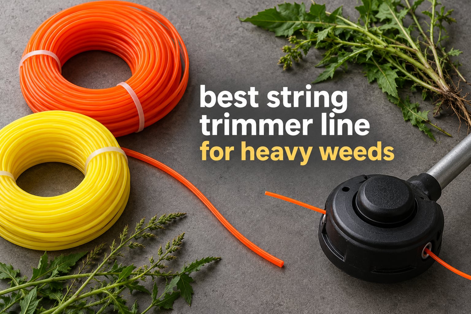 best string trimmer line for heavy weeds