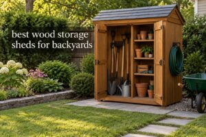 best wood storage sheds for backyards