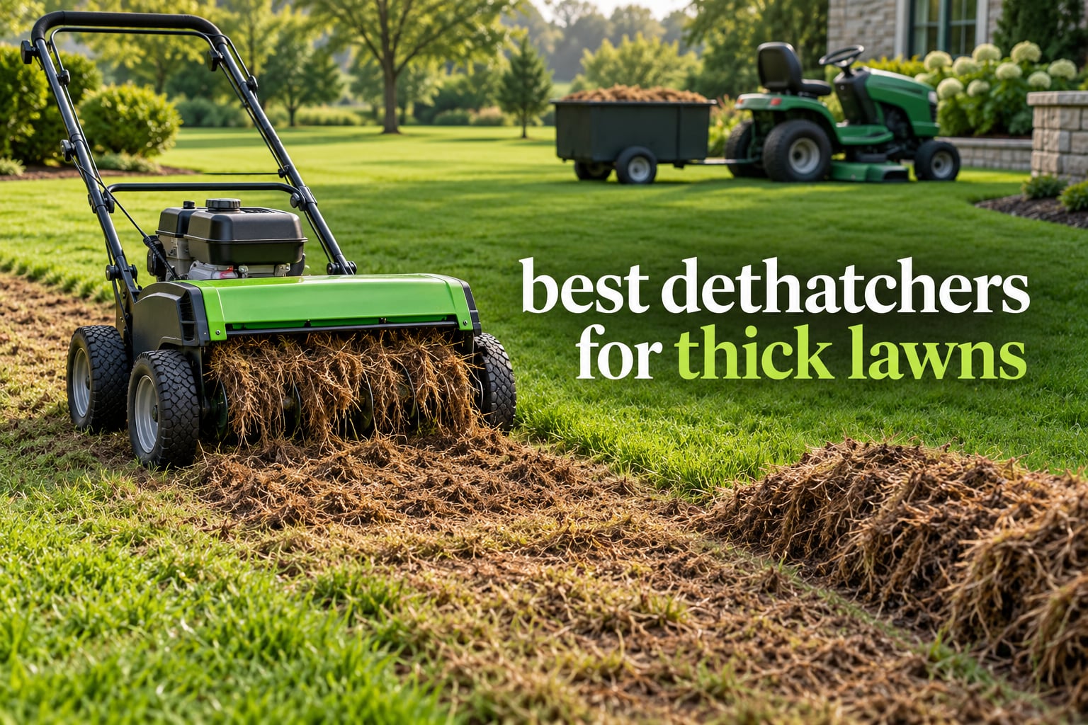 best dethatchers for thick lawns