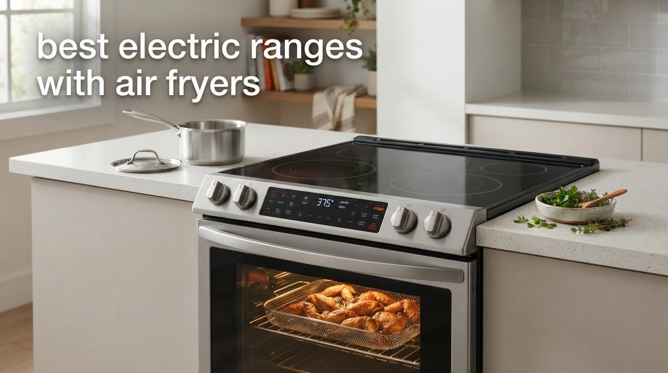 best electric ranges with air fryers