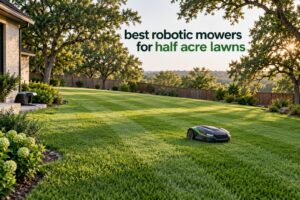 best robotic mowers for half acre lawns