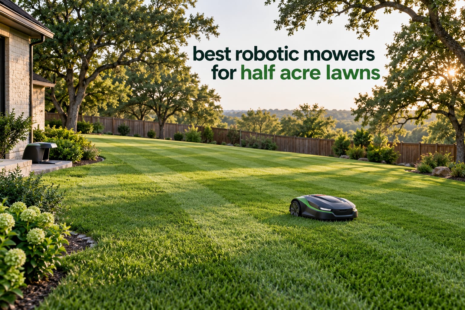 best robotic mowers for half acre lawns