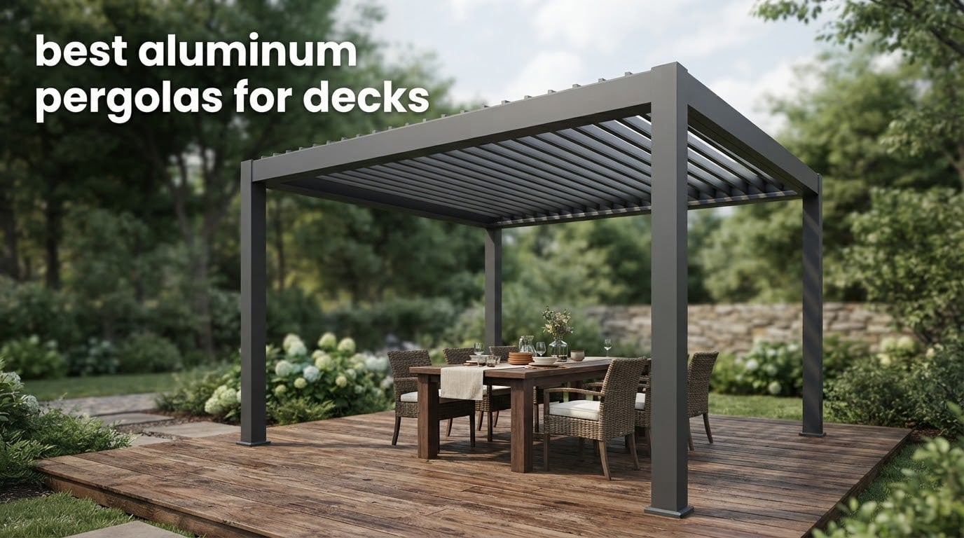 best aluminum pergolas for decks