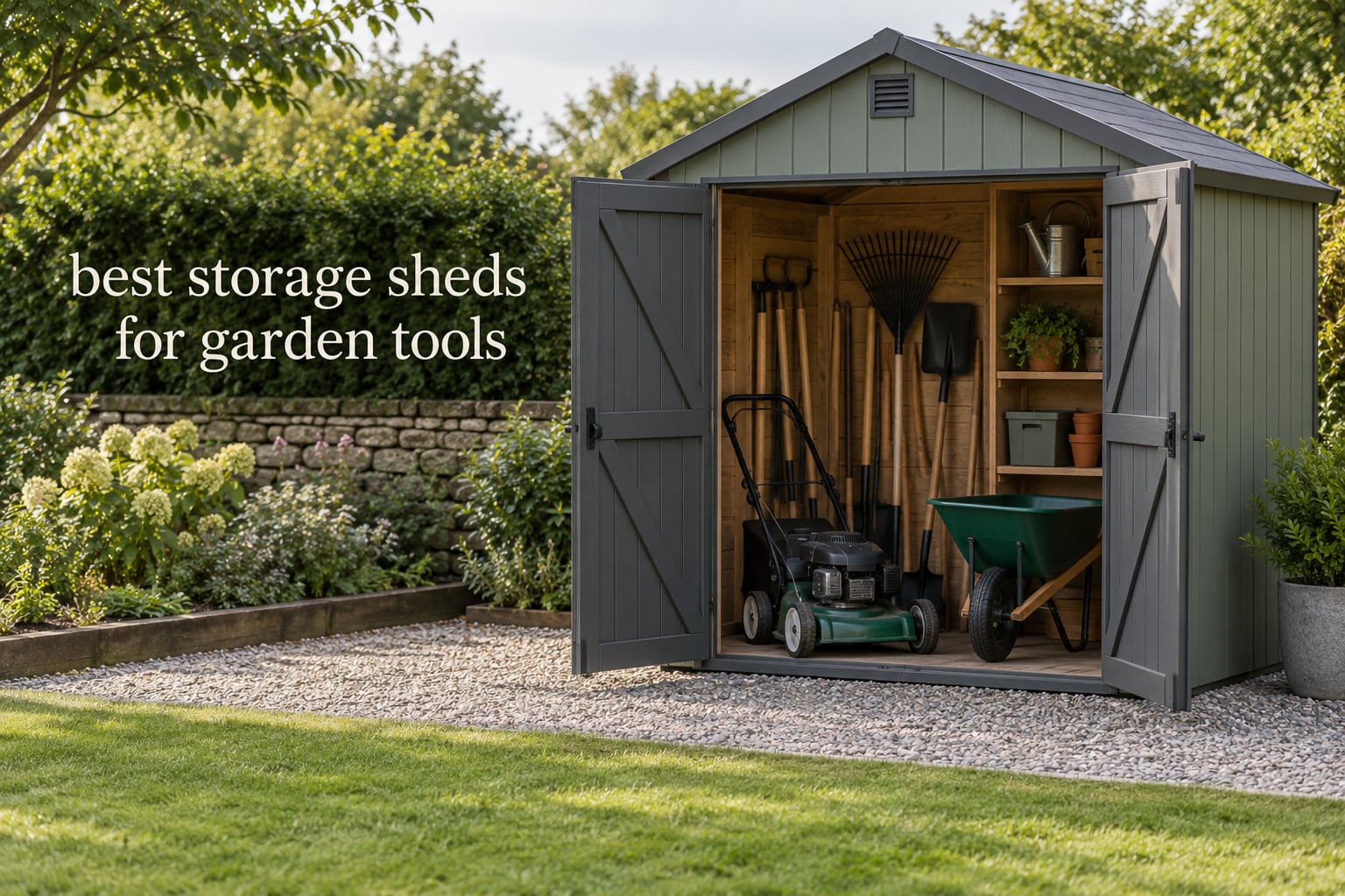 best storage sheds for garden tools