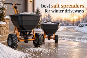 best salt spreaders for winter driveways