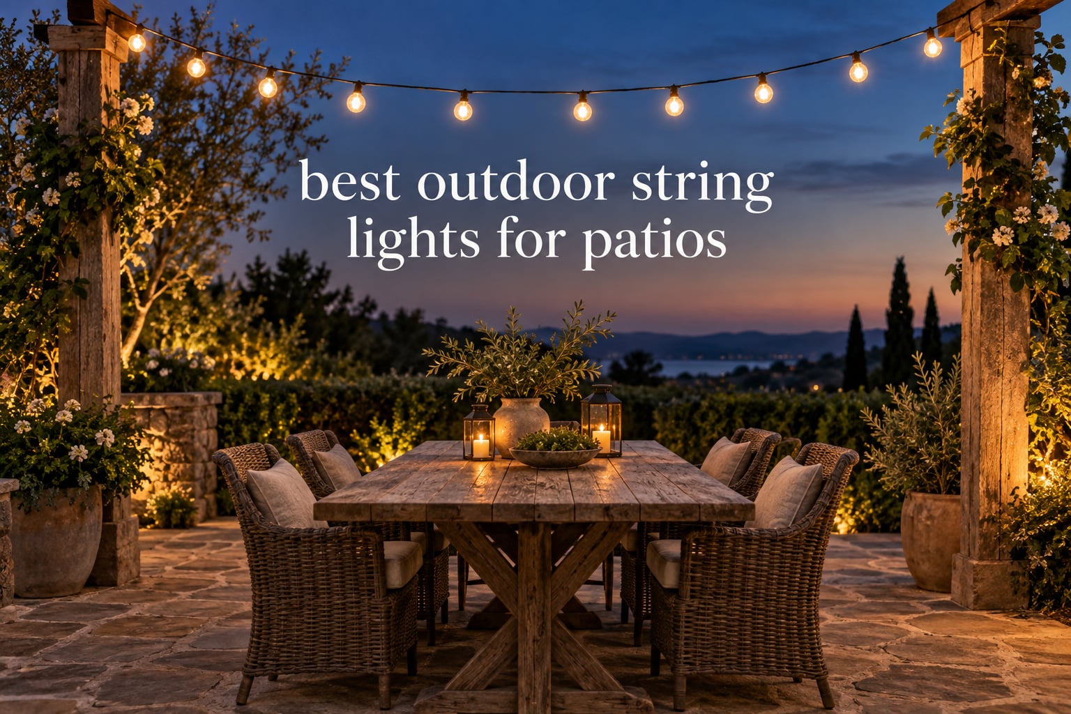 best outdoor string lights for patios