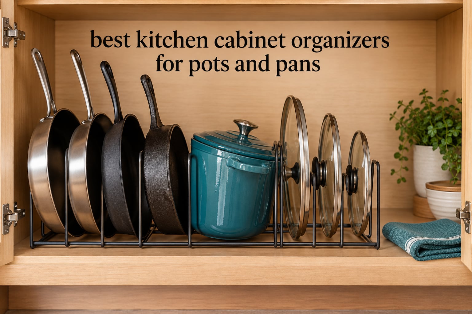 best kitchen cabinet organizers for pots and pans